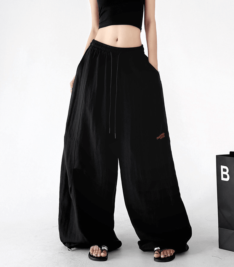 Linen - Blend Wide - Leg Drawstring Pants - CT212 - COPPING THREADS - CT Select