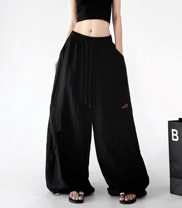 Linen - Blend Wide - Leg Drawstring Pants - CT212 - COPPING THREADS - CT Select