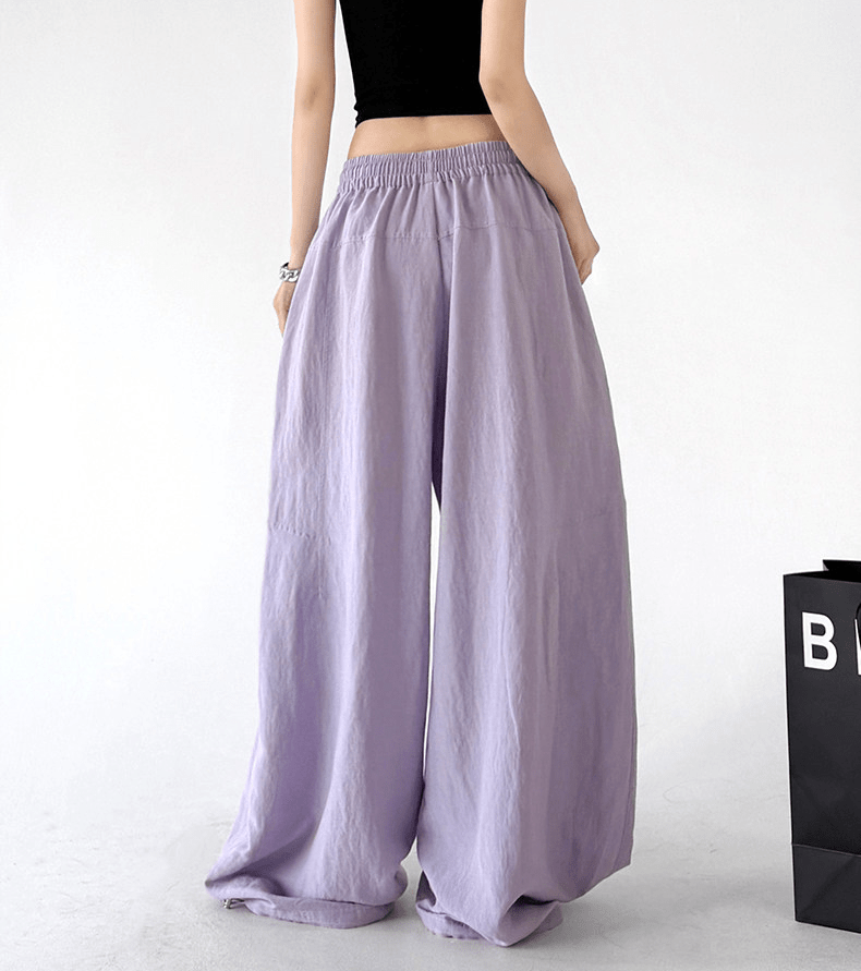 Linen - Blend Wide - Leg Drawstring Pants - CT212 - COPPING THREADS - CT Select