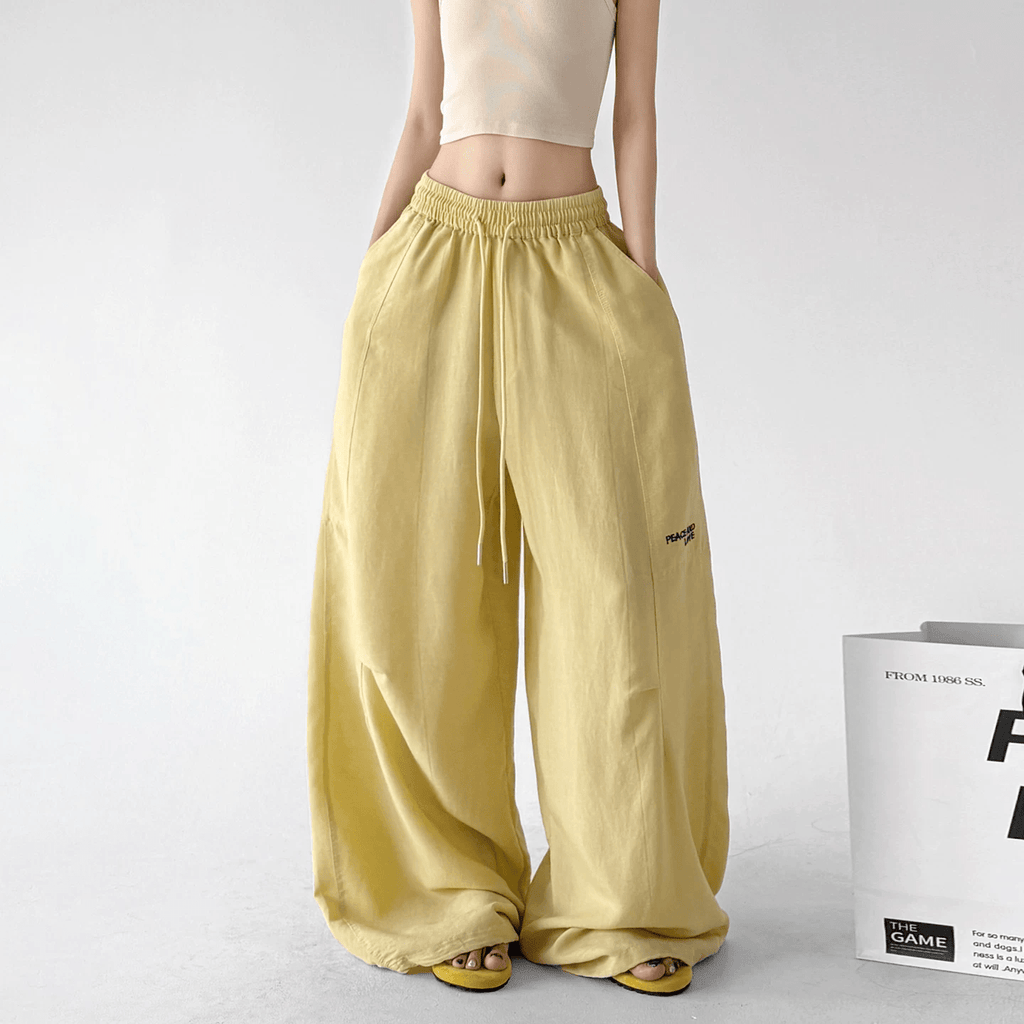Linen - Blend Wide - Leg Drawstring Pants - CT212 - COPPING THREADS - CT Select