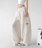 Linen - Blend Wide - Leg Drawstring Pants - CT212 - COPPING THREADS - CT Select