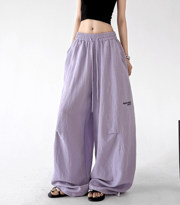 Linen - Blend Wide - Leg Drawstring Pants - CT212 - COPPING THREADS - CT Select