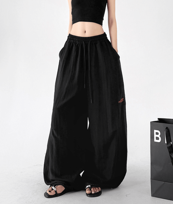 Linen - Blend Wide - Leg Drawstring Pants - CT212 - COPPING THREADS - CT Select