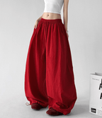 Linen-Blend Wide Leg Pants - CT66119 - COPPING THREADS - CT Select
