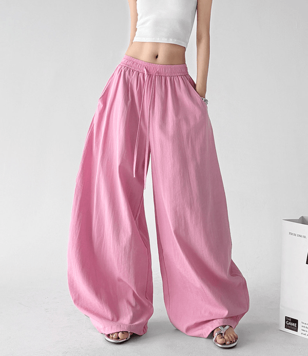Linen-Blend Wide Leg Pants - CT66119 - COPPING THREADS - CT Select