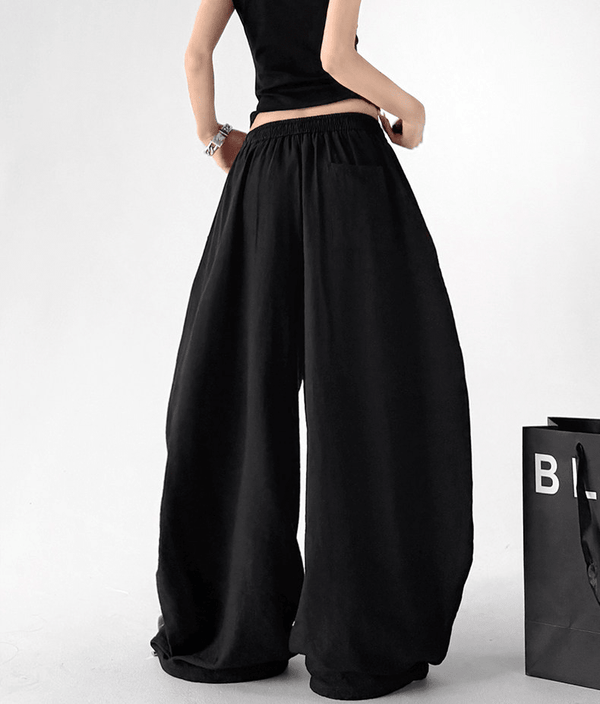 Linen-Blend Wide Leg Pants - CT66119 - COPPING THREADS - CT Select