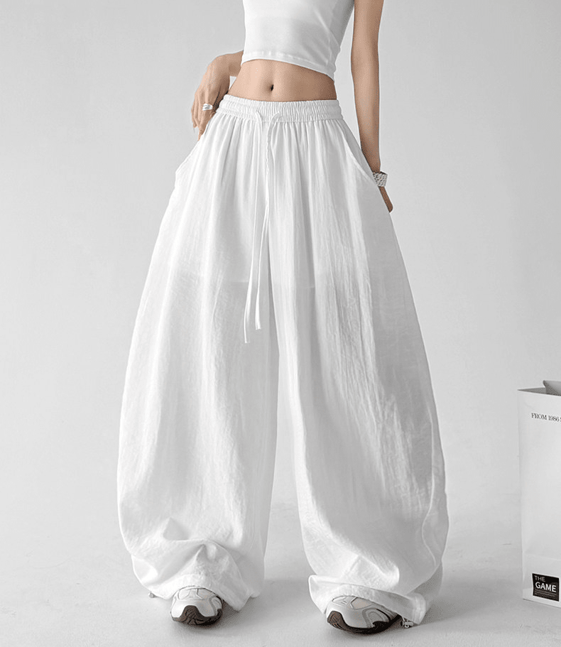 Linen-Blend Wide Leg Pants - CT66119 - COPPING THREADS - CT Select