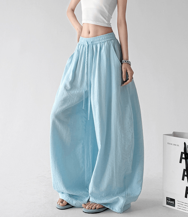 Linen-Blend Wide Leg Pants - CT66119 - COPPING THREADS - CT Select