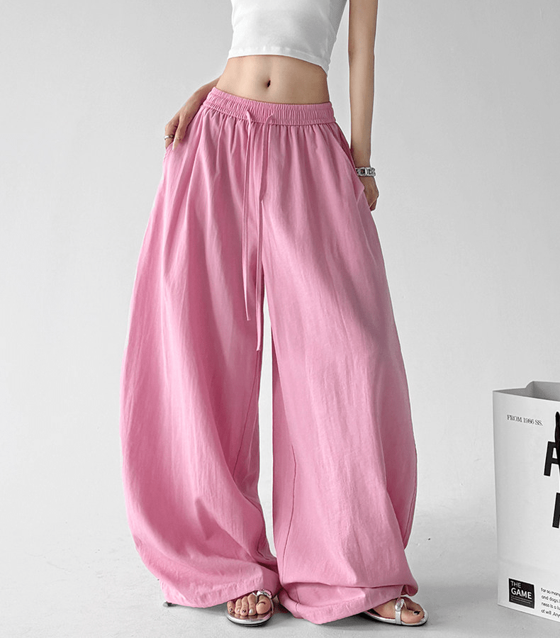 Linen-Blend Wide Leg Pants - CT66119 - COPPING THREADS - CT Select