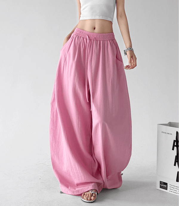 Linen-Blend Wide Leg Pants - CT66119 - COPPING THREADS - CT Select