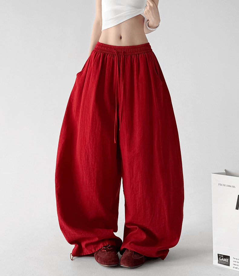 Linen-Blend Wide Leg Pants - CT66119 - COPPING THREADS - CT Select