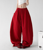 Linen-Blend Wide Leg Pants - CT66119 - COPPING THREADS - CT Select