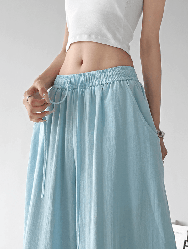 Linen-Blend Wide Leg Pants - CT66119 - COPPING THREADS - CT Select