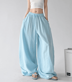 Linen-Blend Wide Leg Pants - CT66119 - COPPING THREADS - CT Select