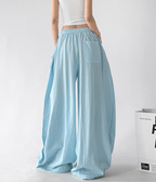 Linen-Blend Wide Leg Pants - CT66119 - COPPING THREADS - CT Select