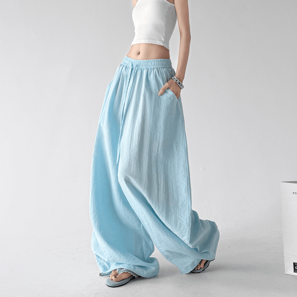 Linen-Blend Wide Leg Pants - CT66119 - COPPING THREADS - CT Select