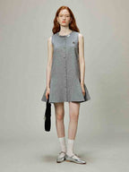 Linen Sequin Trim Tweed - Style Dress - COPPING THREADS - CHICISLAND