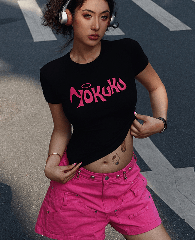 Logo Letter Fitted Tee - COPPING THREADS - Yokuku Hover Image