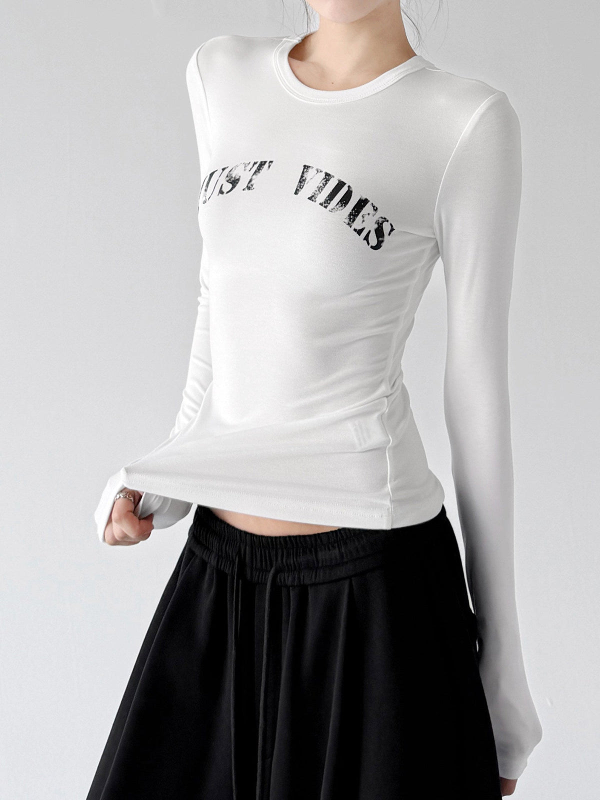 Logo-Print Long-Sleeve Top - CT66242 - COPPING THREADS - CT ORIGINALS