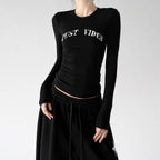 Logo-Print Long-Sleeve Top - CT66242 - COPPING THREADS - CT ORIGINALS