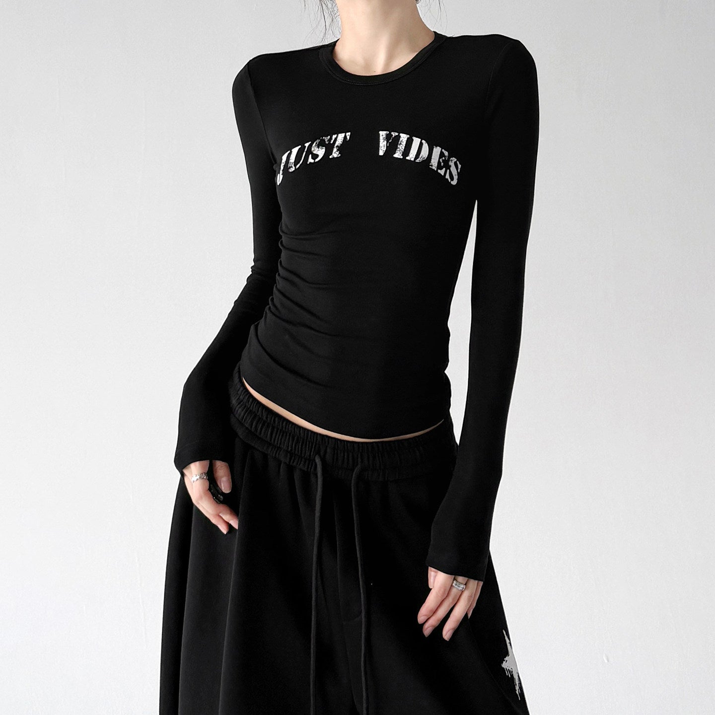 Logo-Print Long-Sleeve Top - CT66242 - COPPING THREADS - CT ORIGINALS