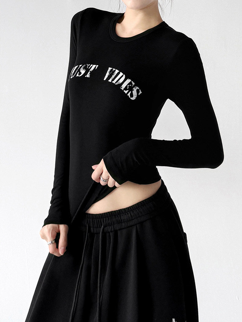 Logo-Print Long-Sleeve Top - CT66242 Secondary image