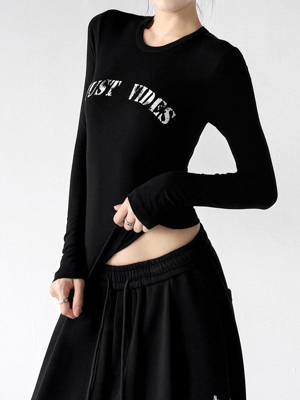 Logo-Print Long-Sleeve Top - CT66242 - COPPING THREADS - CT ORIGINALS