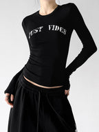 Logo-Print Long-Sleeve Top - CT66242 - COPPING THREADS - CT ORIGINALS