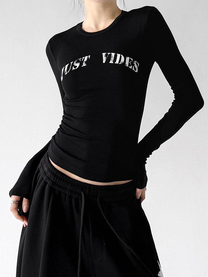 Logo-Print Long-Sleeve Top - CT66242 - COPPING THREADS - CT ORIGINALS