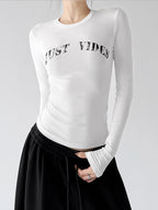 Logo-Print Long-Sleeve Top - CT66242 - COPPING THREADS - CT ORIGINALS