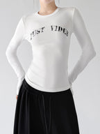 Logo-Print Long-Sleeve Top - CT66242 - COPPING THREADS - CT ORIGINALS