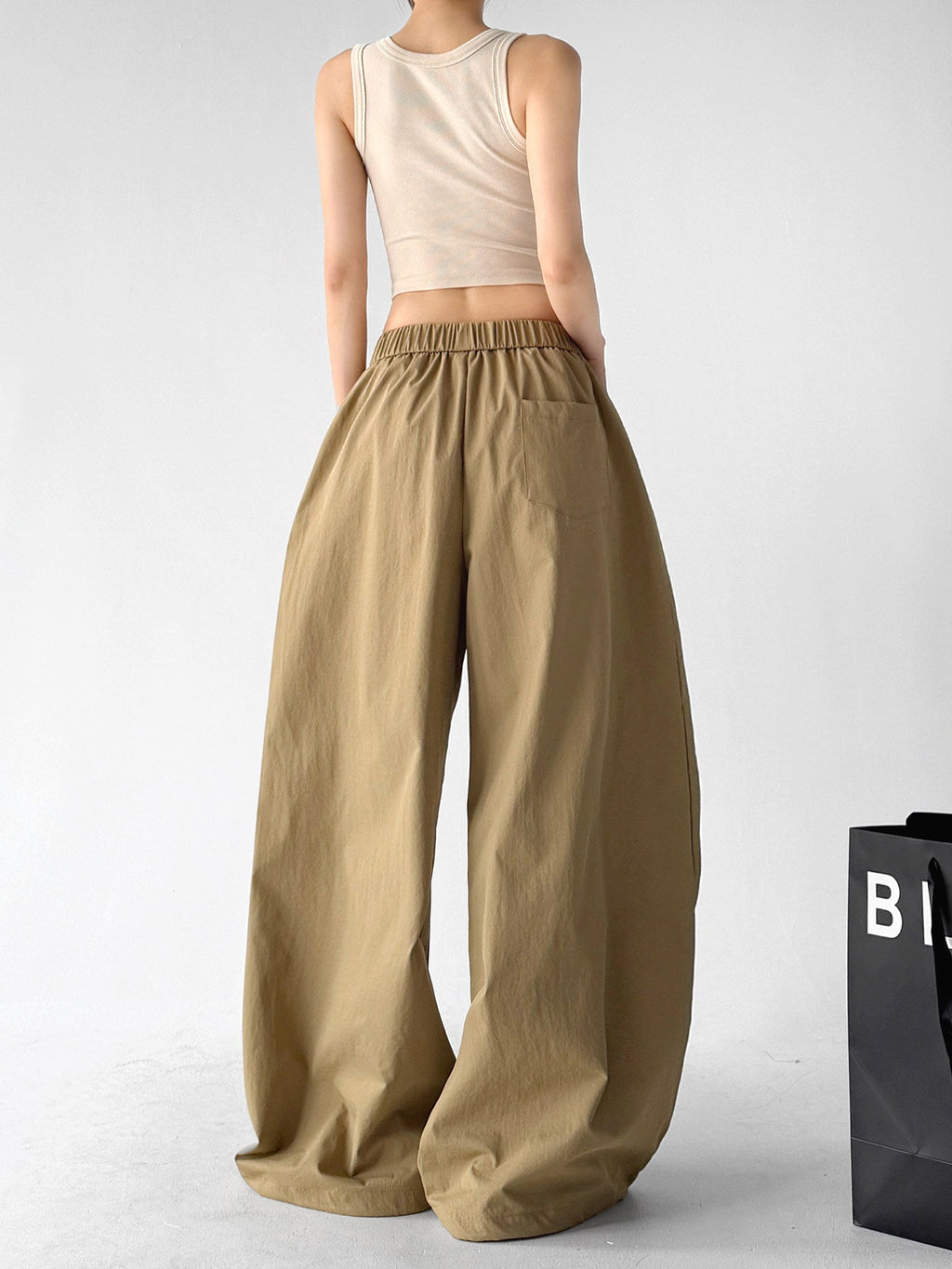 Long-Tie Pleated Wide-Leg Pants - CT6236 - COPPING THREADS - CT ORIGINALS