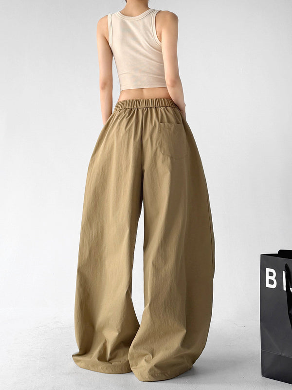 Long-Tie Pleated Wide-Leg Pants - CT6236 - COPPING THREADS - CT ORIGINALS