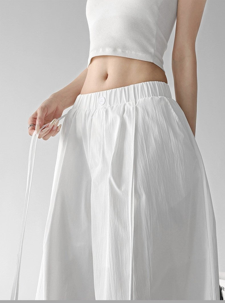 Long-Tie Pleated Wide-Leg Pants - CT6236 - COPPING THREADS - CT ORIGINALS
