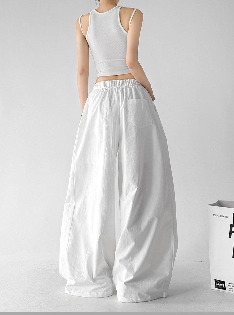 Long-Tie Pleated Wide-Leg Pants - CT6236 - COPPING THREADS - CT ORIGINALS