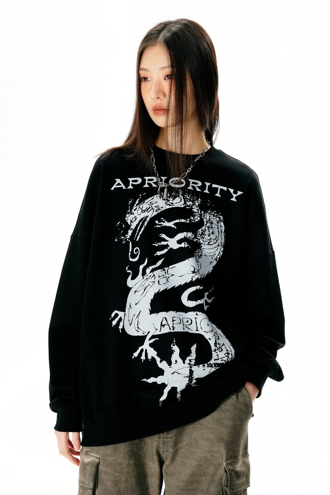 Loong Print Sweatshirt - COPPING THREADS - APRIORITY