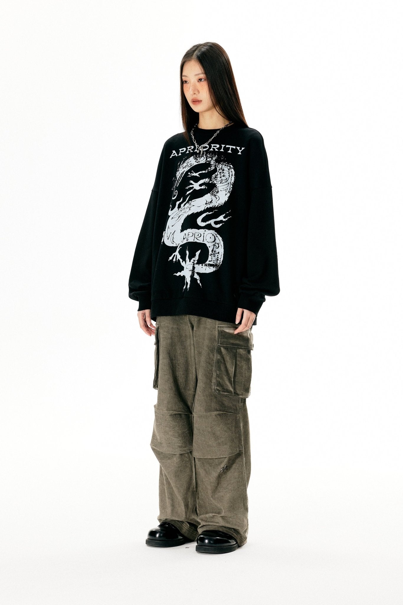 Loong Print Sweatshirt - COPPING THREADS - APRIORITY