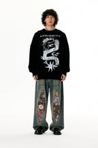 Loong Print Sweatshirt - COPPING THREADS - APRIORITY