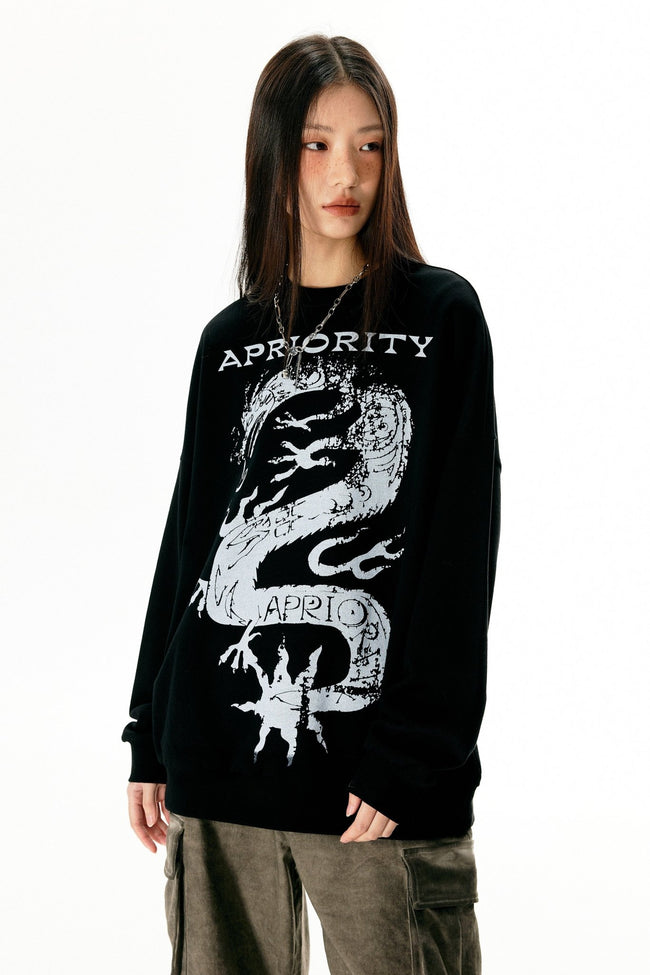 Loong Print Sweatshirt - COPPING THREADS - APRIORITY Hover Image
