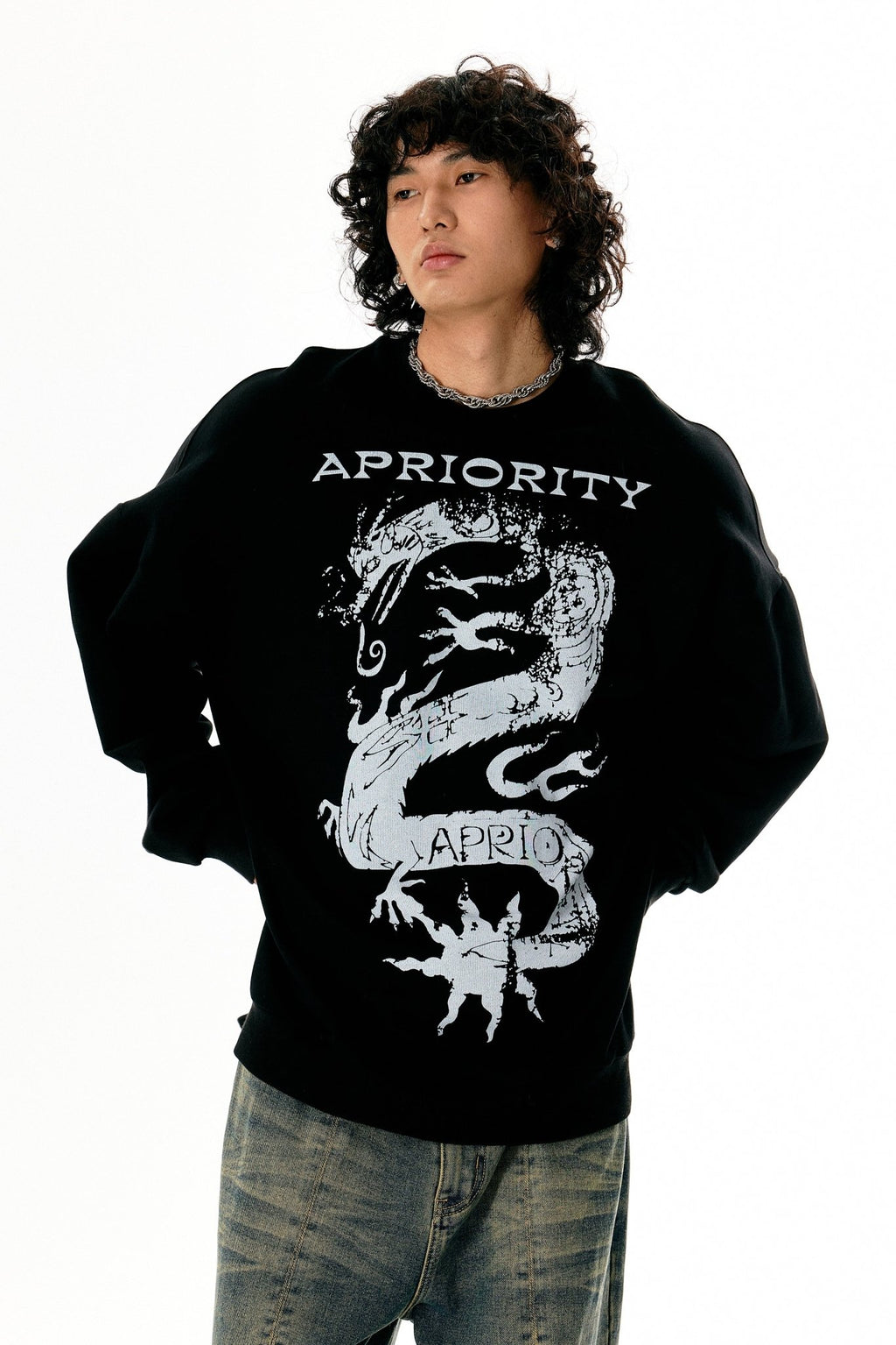 Loong Print Sweatshirt - COPPING THREADS - APRIORITY
