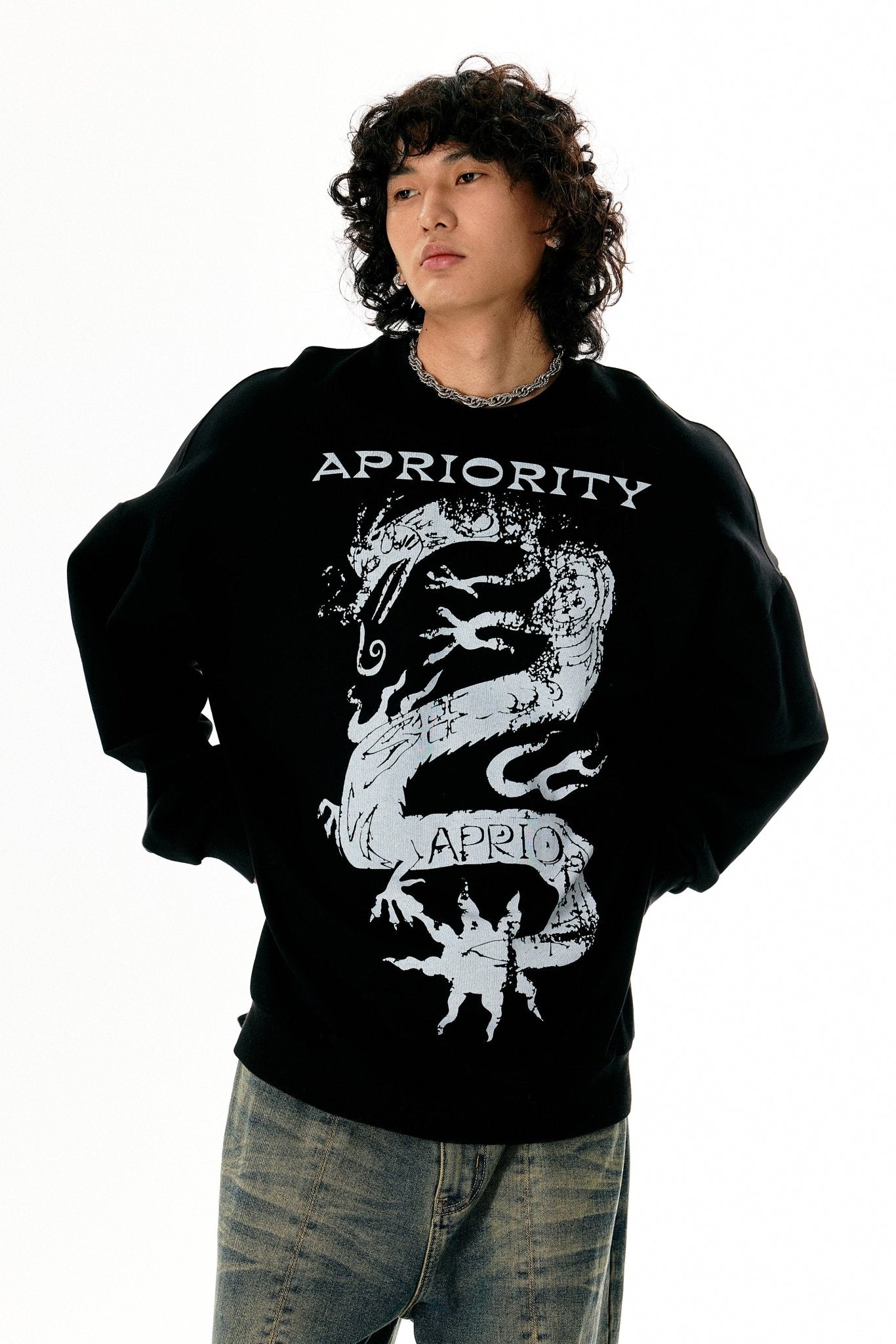 Loong Print Sweatshirt - COPPING THREADS - APRIORITY