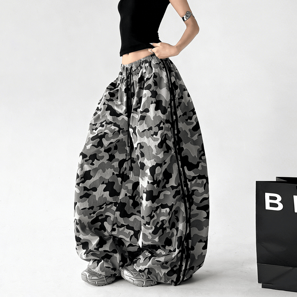 Loose Drawstring Camo Wide - Leg Pants - CT6684 - COPPING THREADS - CT Select