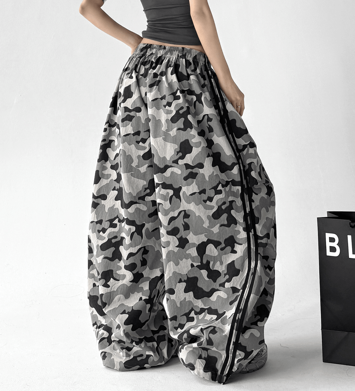 Loose Drawstring Camo Wide - Leg Pants - CT6684 - COPPING THREADS - CT Select