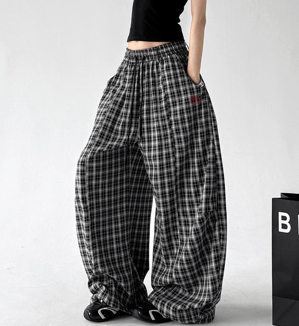 Loose High - Waist Plaid Pants - CT7851 - COPPING THREADS - CT Select