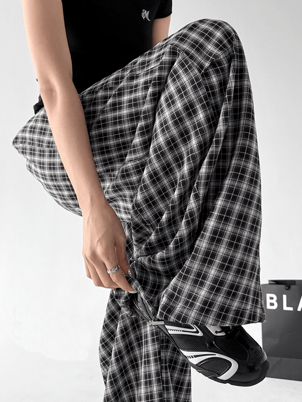 Loose High - Waist Plaid Pants - CT7851 - COPPING THREADS - CT Select