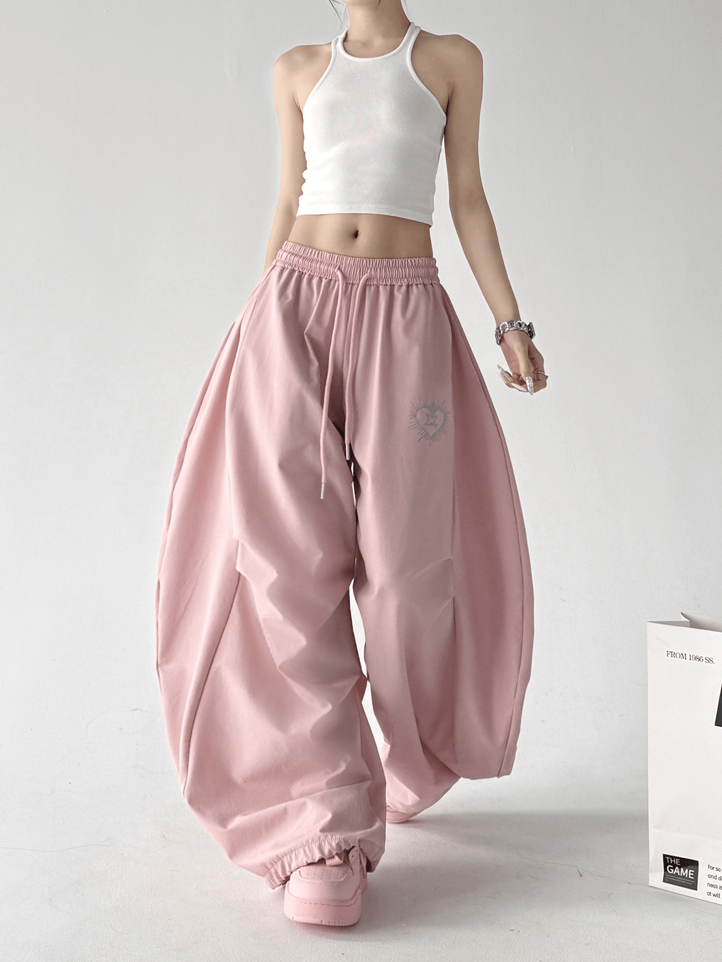 Loose High - Waist Wide - Leg Sweatpants - CT6203 - COPPING THREADS - CT Select