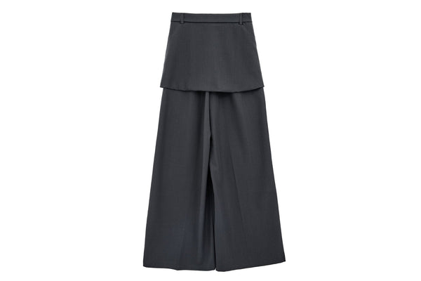 Loose Patchwork Wide - Leg Relaxed Fit Pants - COPPING THREADS - CHICISLAND