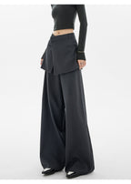 Loose Patchwork Wide - Leg Relaxed Fit Pants - COPPING THREADS - CHICISLAND