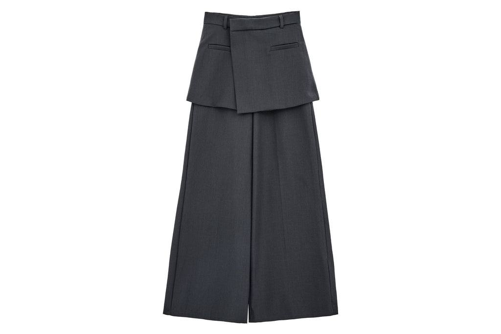 Loose Patchwork Wide - Leg Relaxed Fit Pants - COPPING THREADS - CHICISLAND