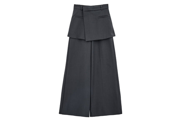 Loose Patchwork Wide - Leg Relaxed Fit Pants - COPPING THREADS - CHICISLAND